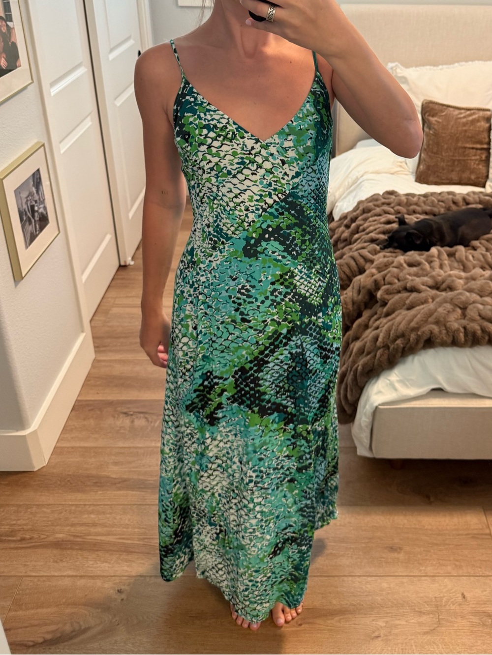 Anthropologie Plenty by Tracy Reese Printed Slip Maxi Dress Size small